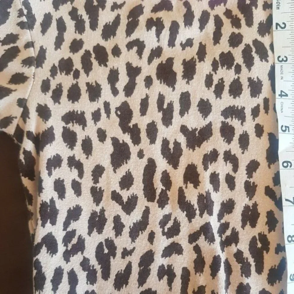 Carters Long Sleeve Top Blouse  Animal Print  Pink Brown Size 3 Toddler Girls